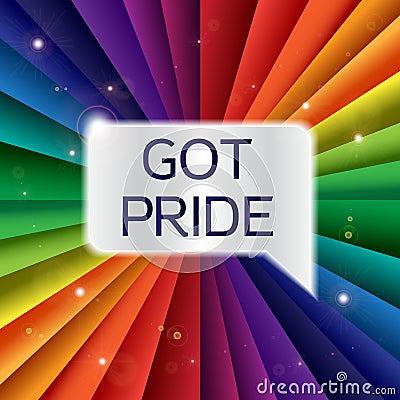 Got Pride Banner Vector Illustration