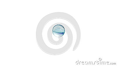 Gota da água que cai no fundo branco ilustração royalty free Gota da água que cai no fundo branco ilustração royalty free
