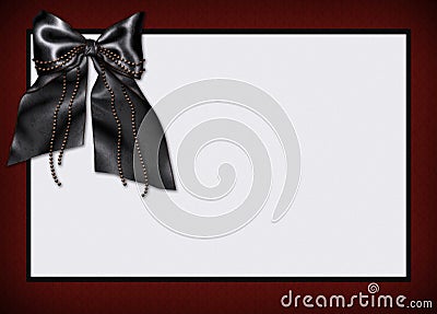 Goth card menu invitation Stock Photo