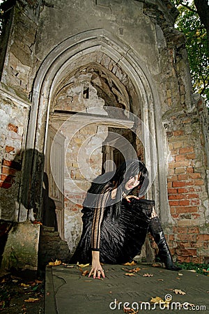 Goth girl Stock Photo