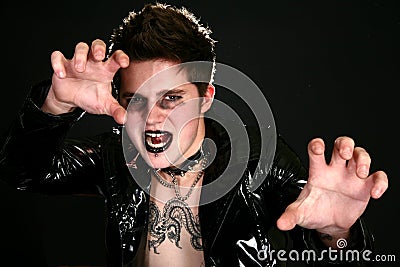 Goth Man Stock Photo