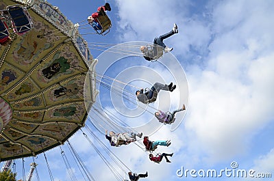 Gotheburg Liseberg Swing Ride Editorial Stock Photo