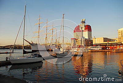 Gothenburg harbor, Sweden Stock Photo