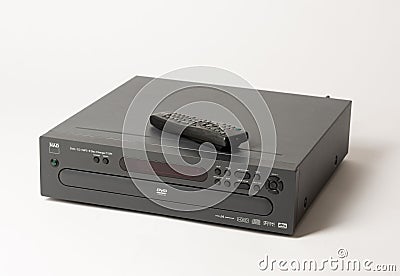 NAD T 571 5-disc DVD changer in grey finish.. Editorial Stock Photo