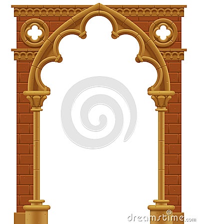 Gothic arch Vector Illustration