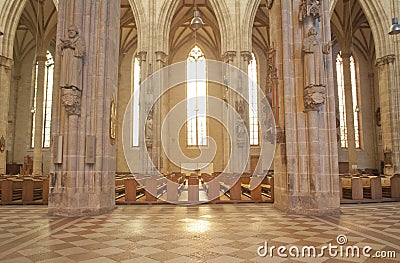 Gothic architecture of Ulm Minster ,Germany. Stock Photo