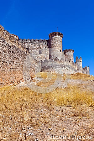 Gothic castle in Belmonte Stock Photo
