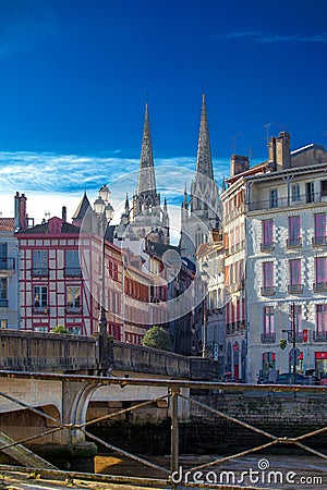 Gothic cathedral of Saint-Marie de Bayonne, France Editorial Stock Photo