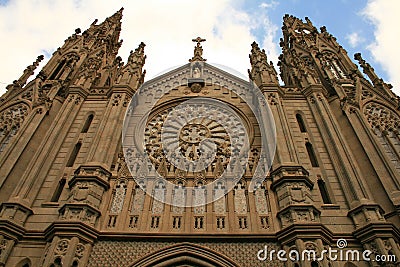 Gothic cathedral in tropics Stock Photo