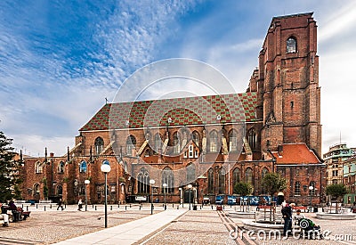 Gothic Church of St. Mary Magdalene in Wroclaw Editorial Stock Photo