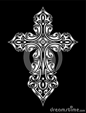 Gothic Cross Vector Illustration