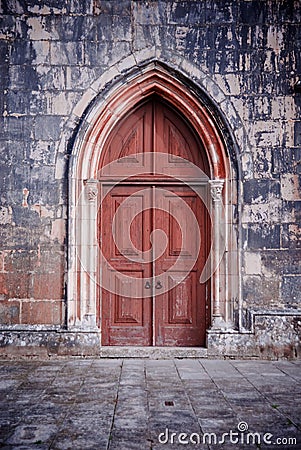 Gothic door Stock Photo