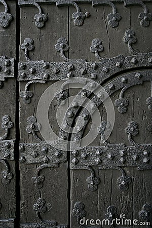 Gothic door Stock Photo