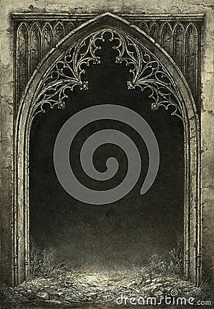 Gothic frame Stock Photo