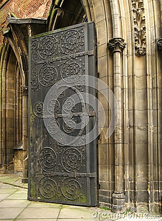 Gothic portal Stock Photo