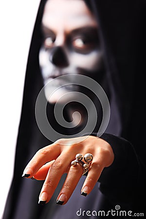 Gothic portrait of dead woman Stock Photo