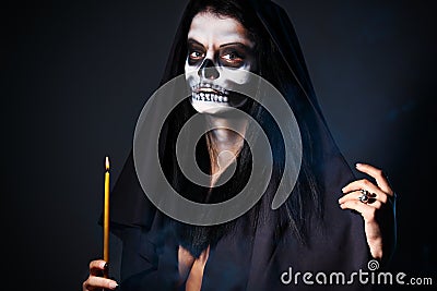 Gothic portrait of dead woman Stock Photo