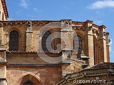 Detail of the apse. Cathedral of SigÃ¼enza. Spain. Stock Photo