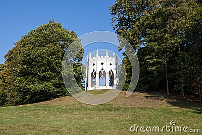 Gothic Temple in Painshill Park. Editorial Stock Photo