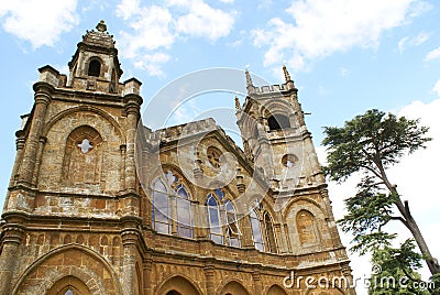 Gothic Temple, Stowe, England Stock Photo