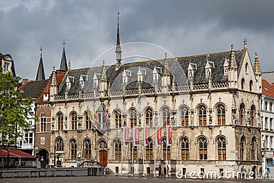 Gothic town hall in the centre Editorial Stock Photo