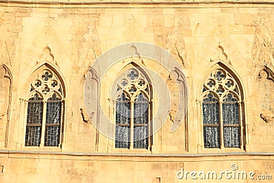 Gothic windows Stock Photo