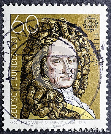 Gottfried Wilhelm Leibniz, one of the most important mathematicians and philosophers Editorial Stock Photo