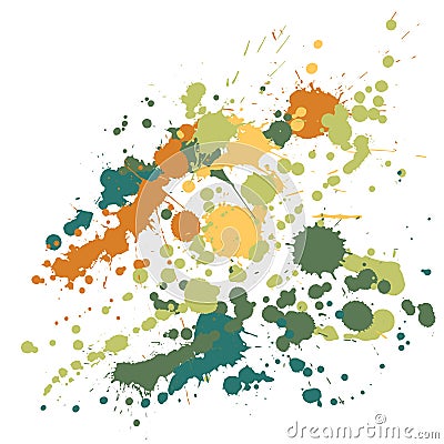 Gouache paint stains grunge background vector. Vector Illustration