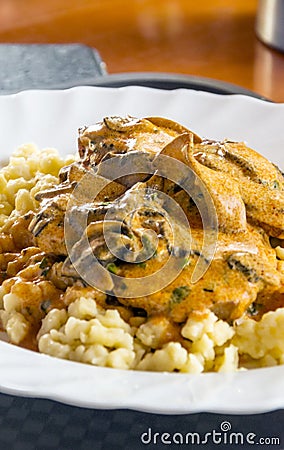 Goulash tipycal hungarian food Stock Photo