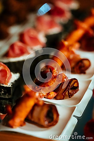 Gourmet appetizer on display at event Stock Photo