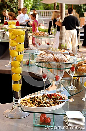 Gourmet Banquet Stock Photo