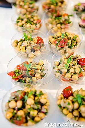 Gourmet catering food Stock Photo