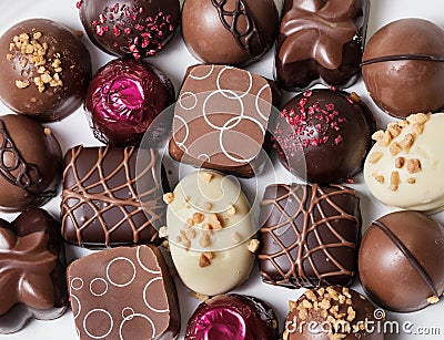 Gourmet Chocolates Stock Photo