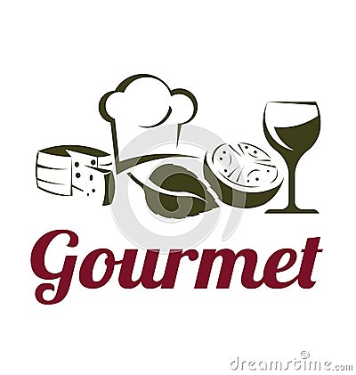 Gourmet Cuisine Logo Vector Illustration