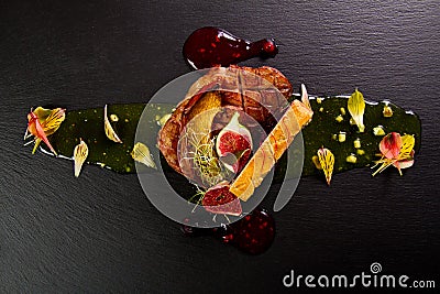 Gourmet duck dish Stock Photo