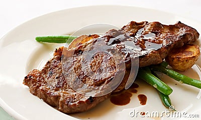 Gourmet Filet Mignon Steak Stock Photo