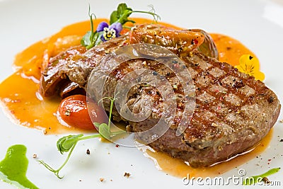 Beef steak entrecote Stock Photo