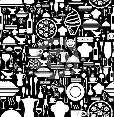 Gourmet icon set pattern Vector Illustration