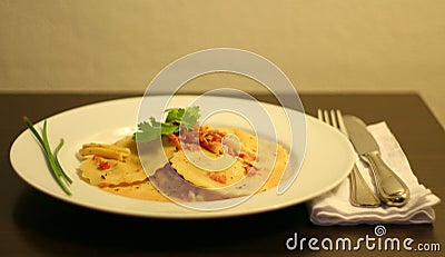 Gourmet Italian ravioli Stock Photo