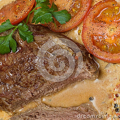 Gourmet meat - restaurant food Stock Photo