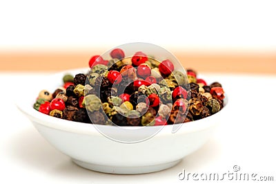 Gourmet Rainbow Peppercorns Stock Photo