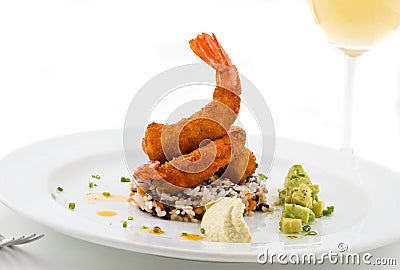 Gourmet seafood dish Stock Photo