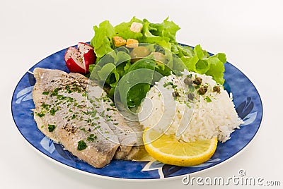 Gourmet young herring fillets Stock Photo