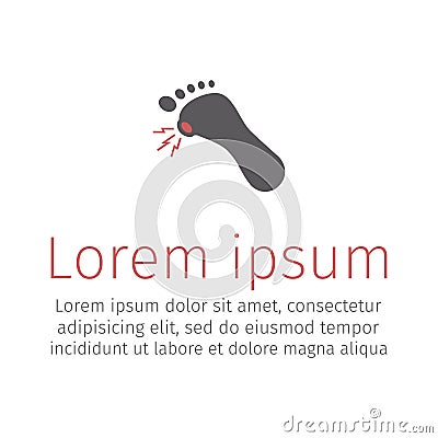 Gout line icon Vector Illustration