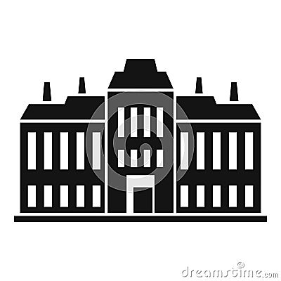 Governance building icon, simple style Vector Illustration