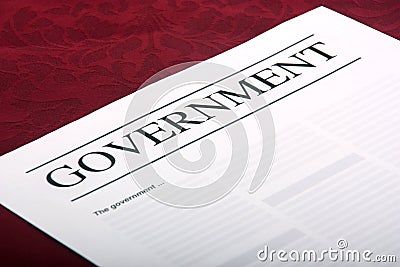 Government document Stock Photo