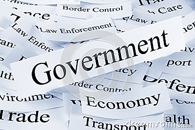 Government and Economy Concept Stock Photo