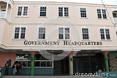 Government Headquarters, St. Kitts and Nevis Editorial Stock Photo