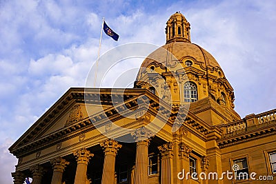 Government Legislature building Edmonton Stock Photo