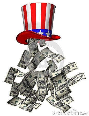 Government money Cartoon Illustration